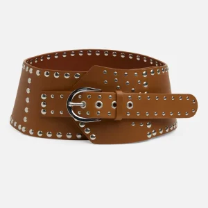 Studded Waist Belt in Honey