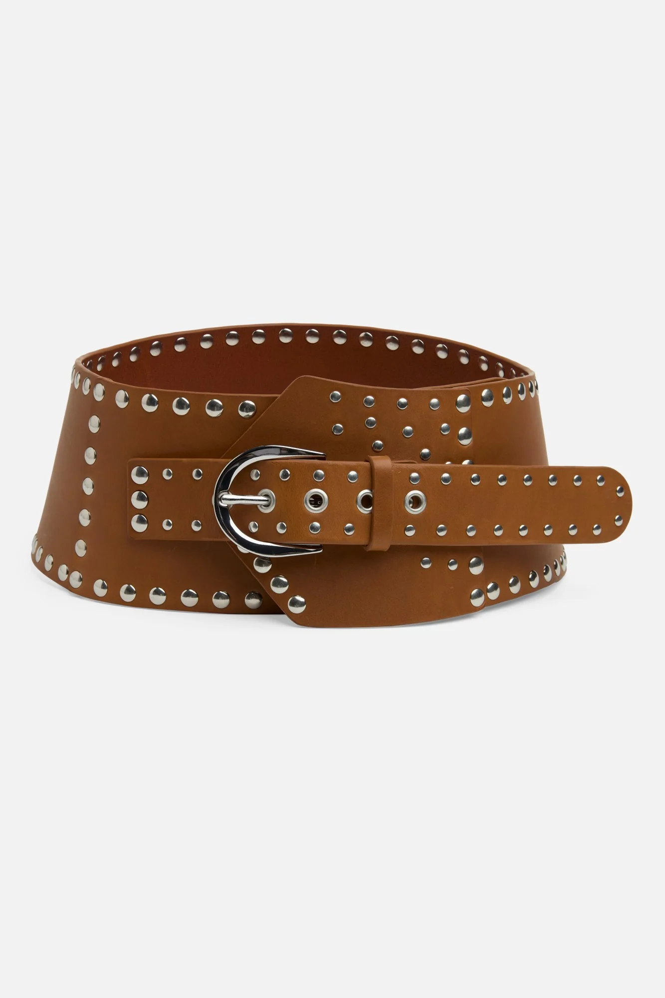 Studded Waist Belt in Honey