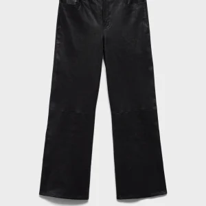CROPPED BOOT in Leather Black