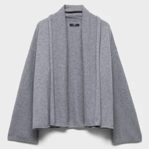 SHAWL CARDIGAN in Cashmere Wolf
