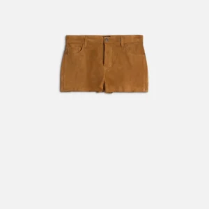SHORT in Suede Caramel