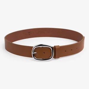 ROUND CLASSIC BELT in Leather Honey