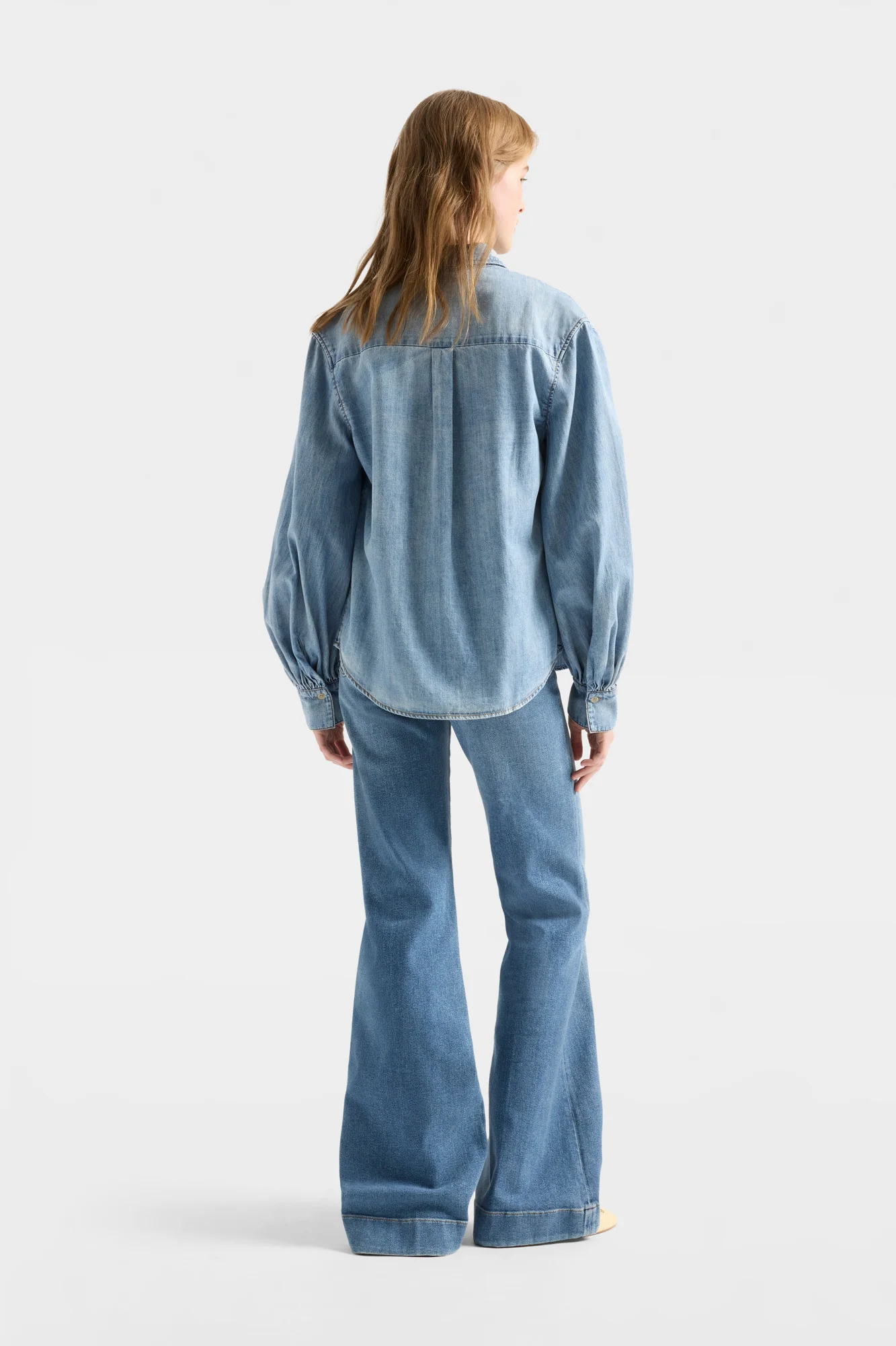 LONG SLEEVE REGULAR SHIRT in Denim Loft - Image 5