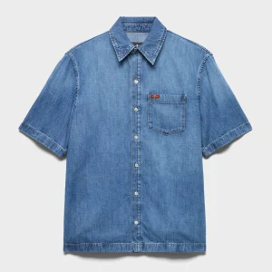 SHORT SLEEVE REGULAR SHIRT in Denim Canyon