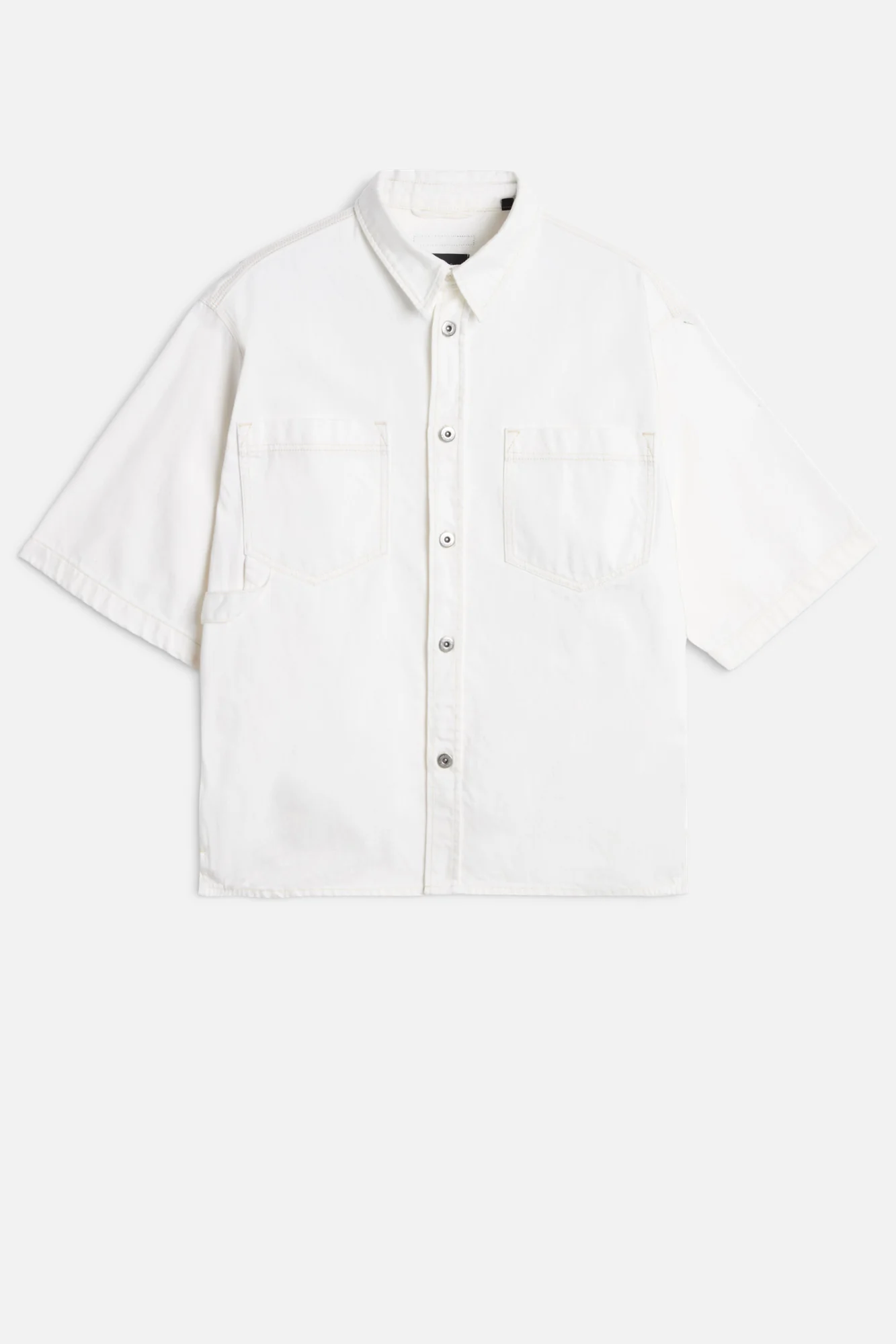 SHORT SLEEVE OVERSHIRT in Denim Salty