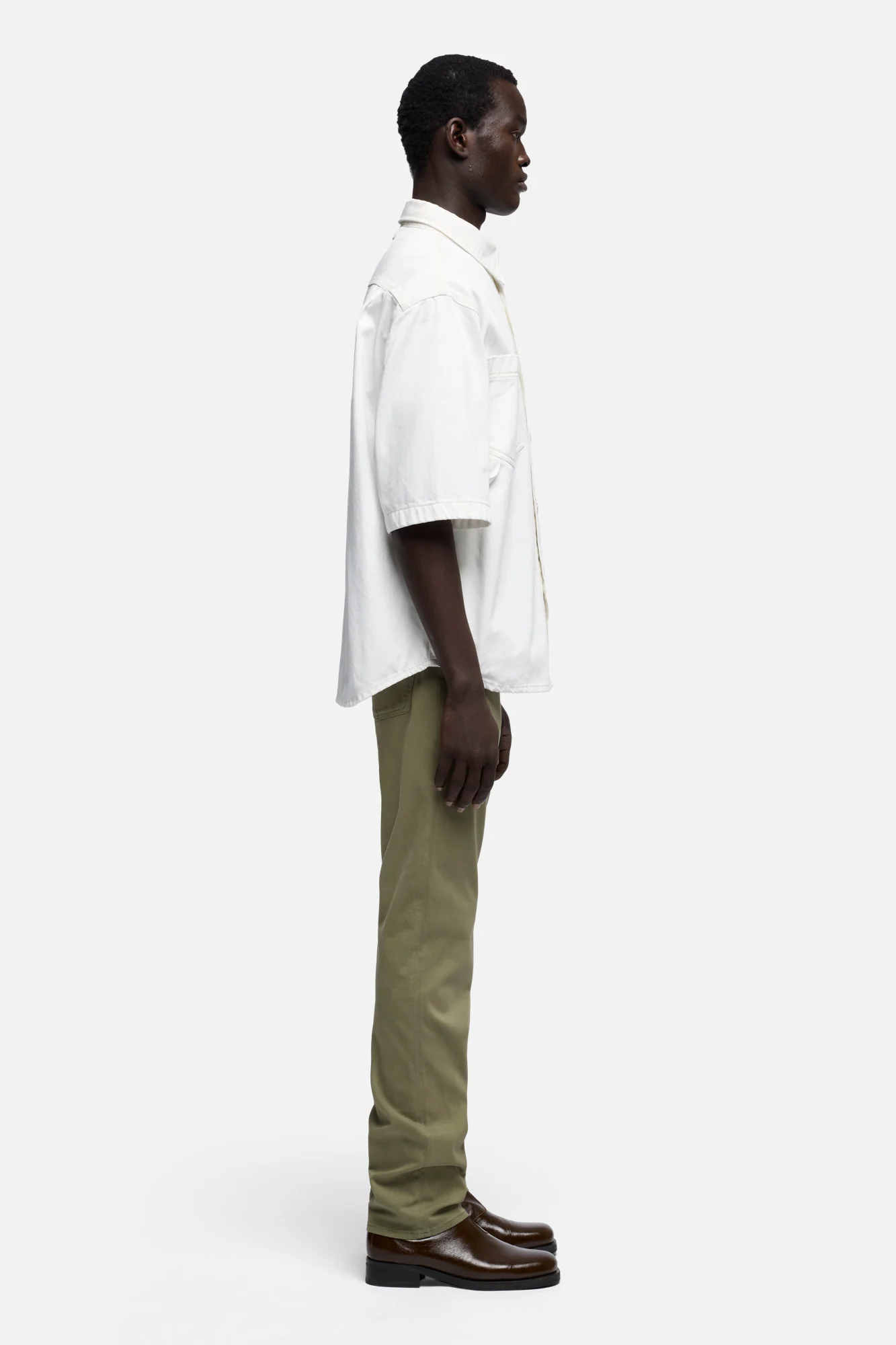 SHORT SLEEVE OVERSHIRT in Denim Salty - Image 6
