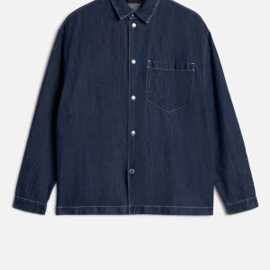 OVERSHIRT in Indigo Linen Nocturnal