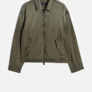 AVIATOR JACKET in Denim Sunfaded Moss