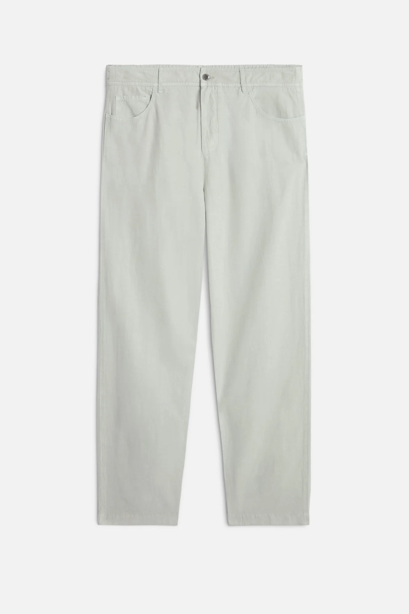 HYBRID JOGGER in Linen Blend Dusty Blue