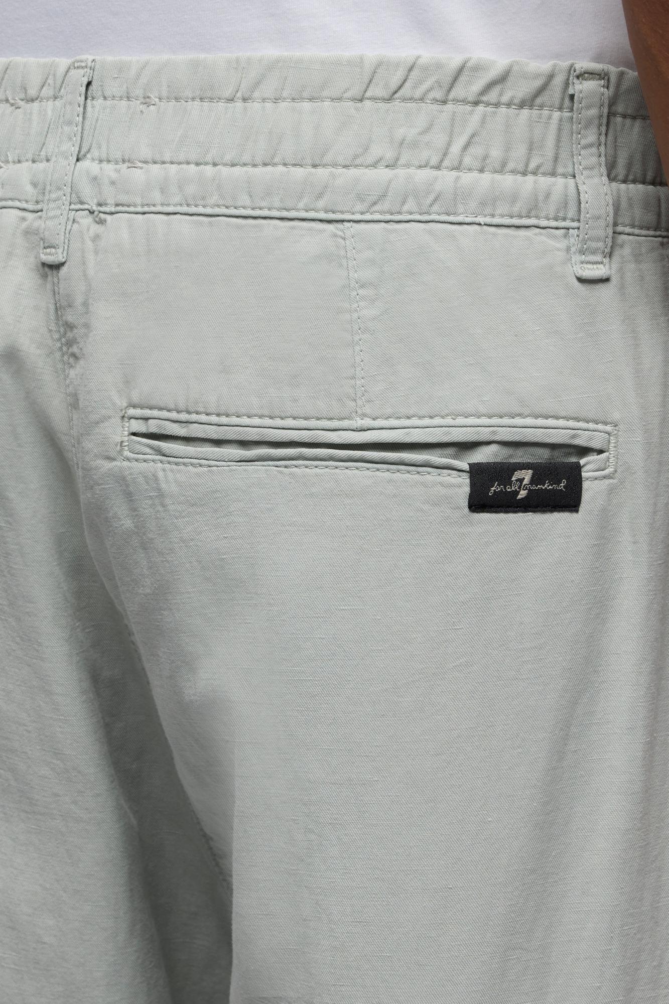HYBRID JOGGER in Linen Blend Dusty Blue - Image 4