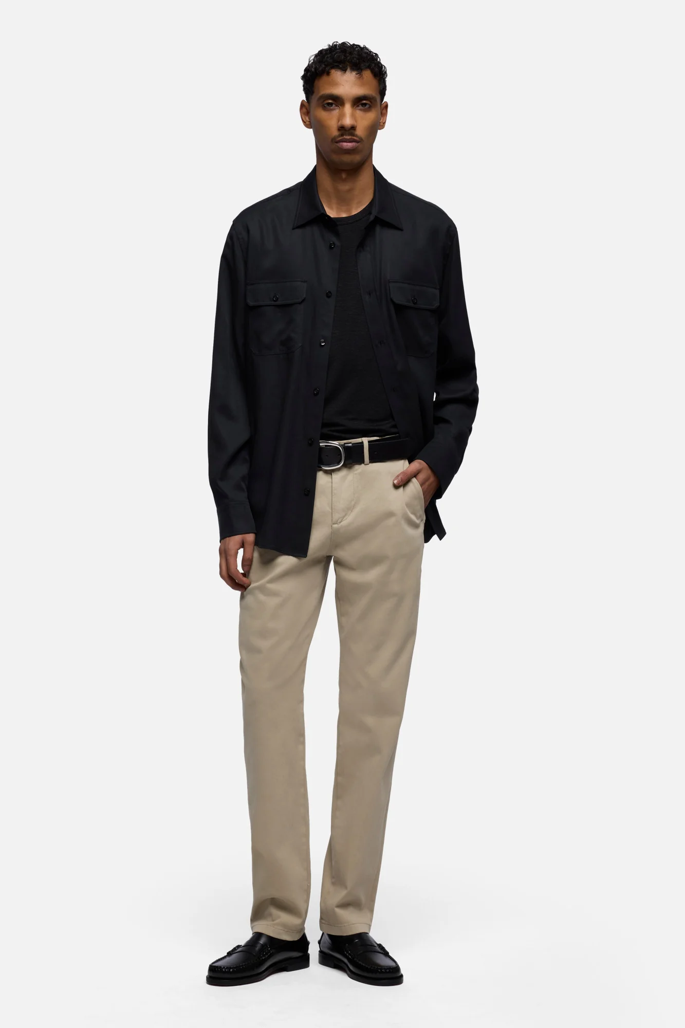 SLIMMY CHINO in Luxe Performance Sateen Biscuit - Image 2