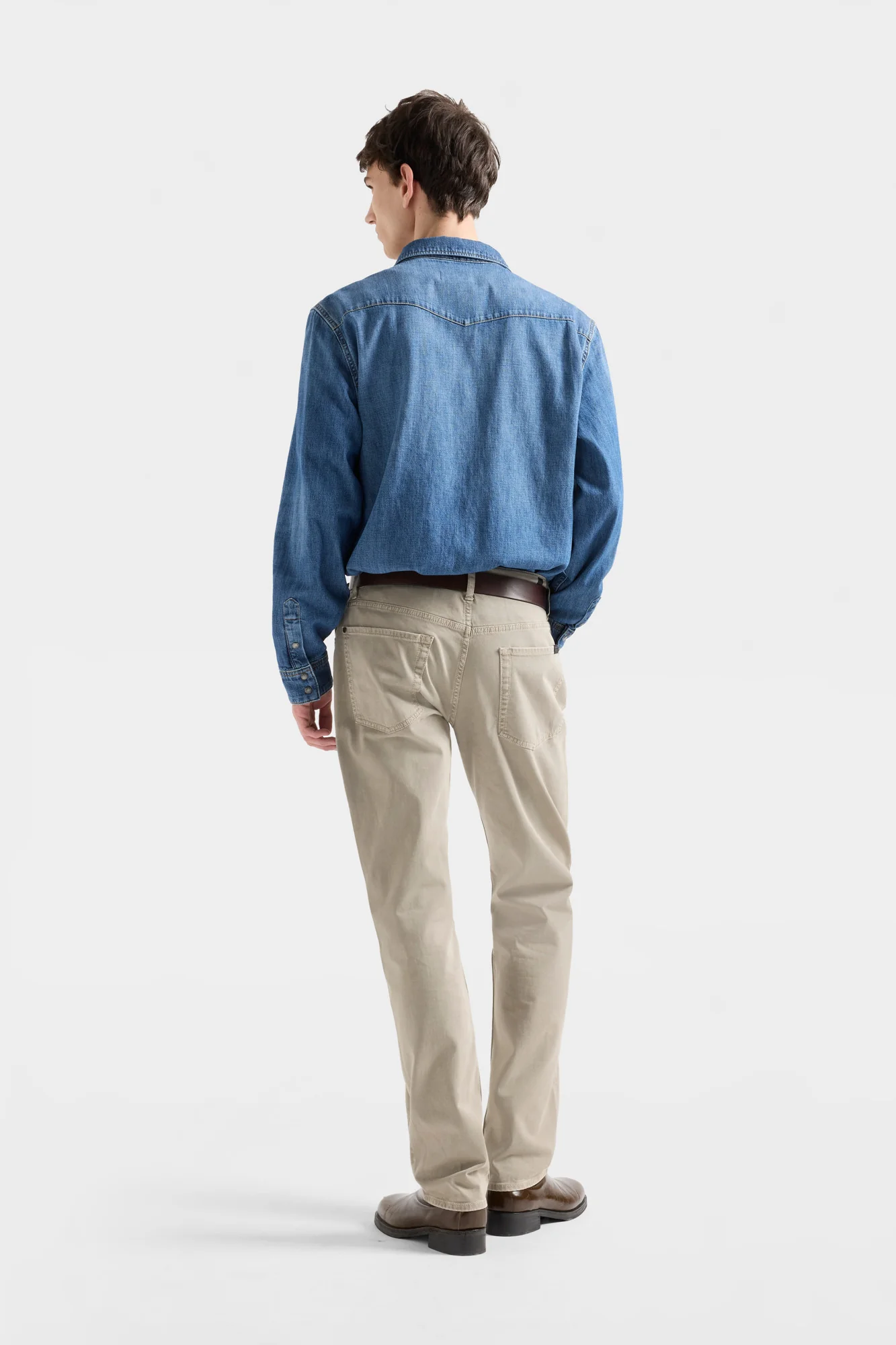LONG SLEEVE WESTERN SHIRT in Denim Canyon - Image 5
