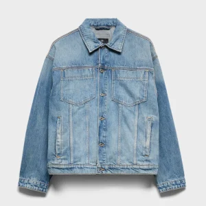RELAXED TRUCKER JACKET in Denim Mount