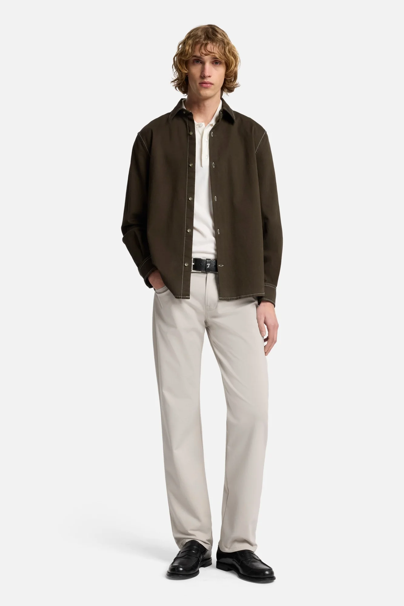 Luxe Performance Knit The Straight In Stone - Image 2