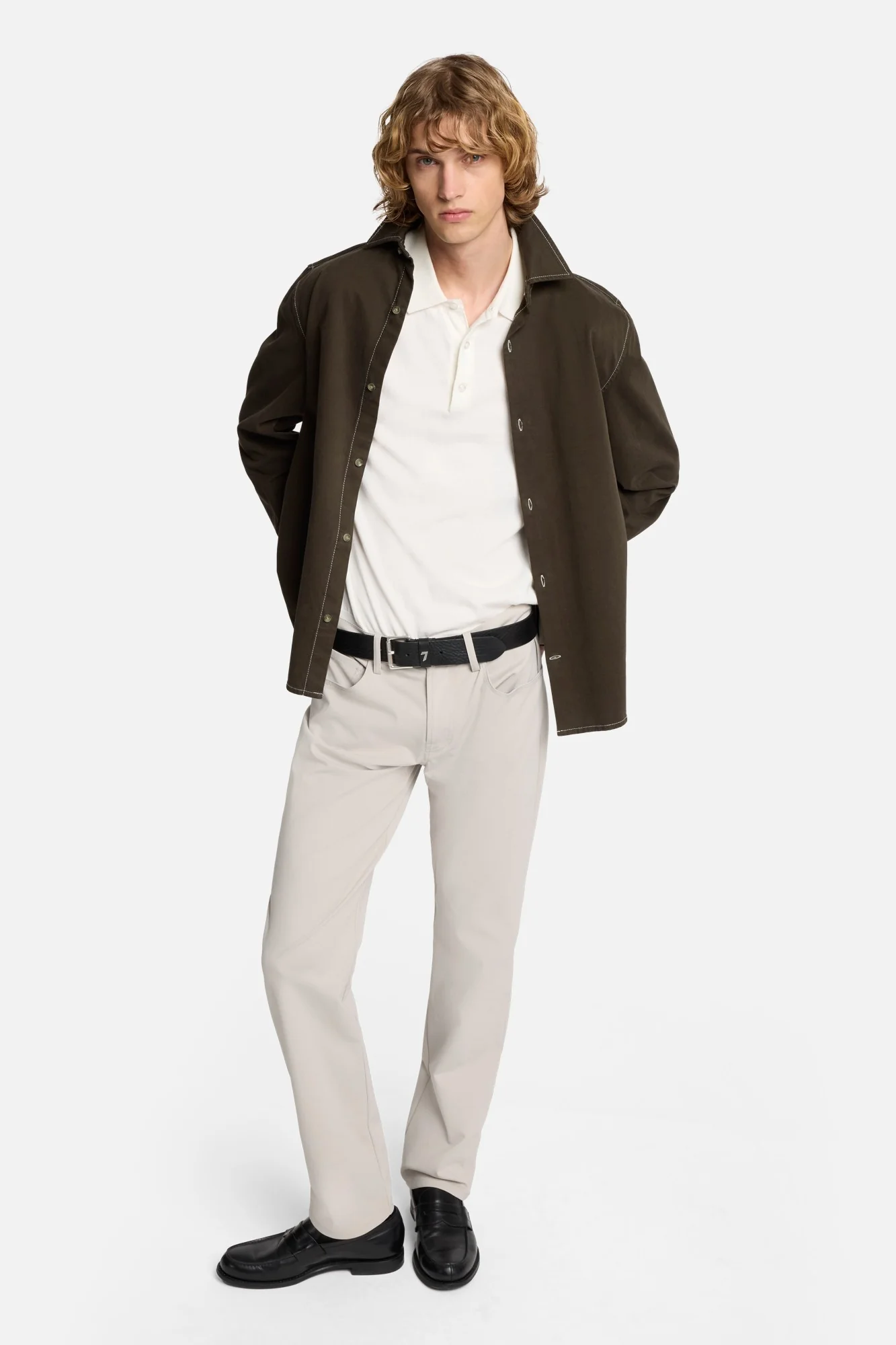 Luxe Performance Knit The Straight In Stone - Image 7