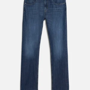 THE STRAIGHT in Indigo Linen Windchill