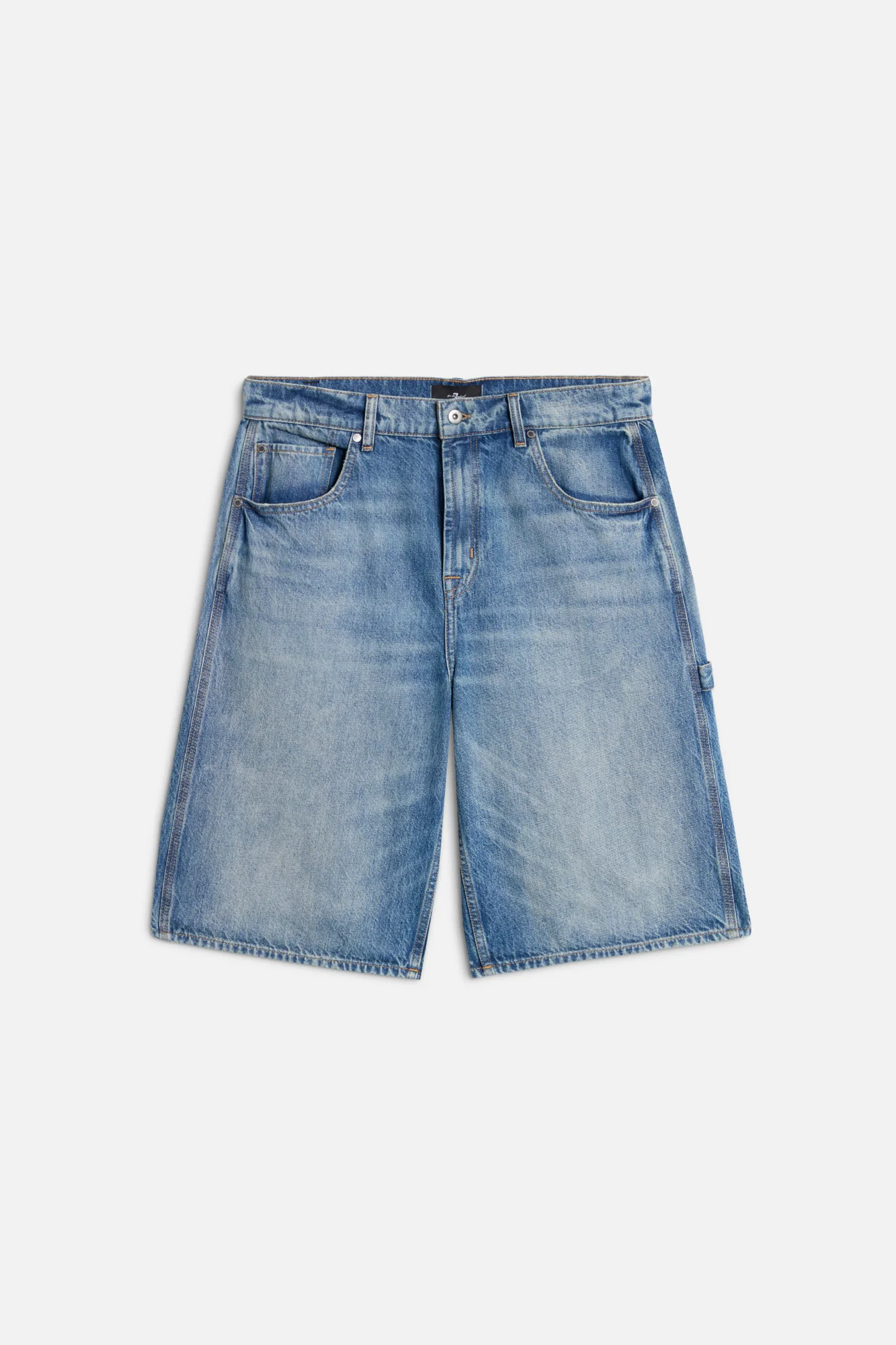 WIDE LEG SHORT in Denim Mount