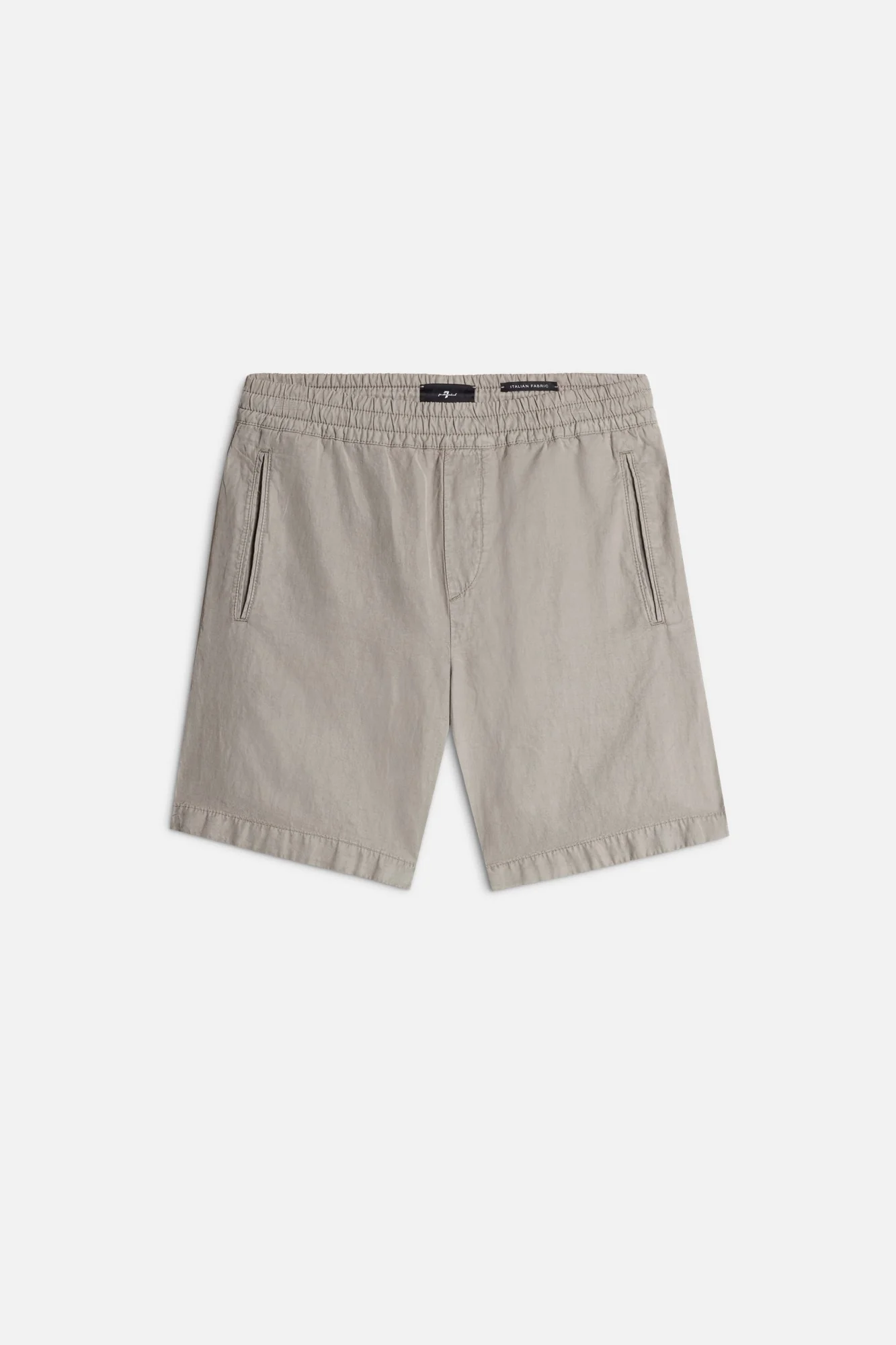 Linen Blend Jogger Short in Sage