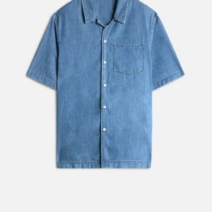 Leisure Denim Camp Shirt in Seabrook