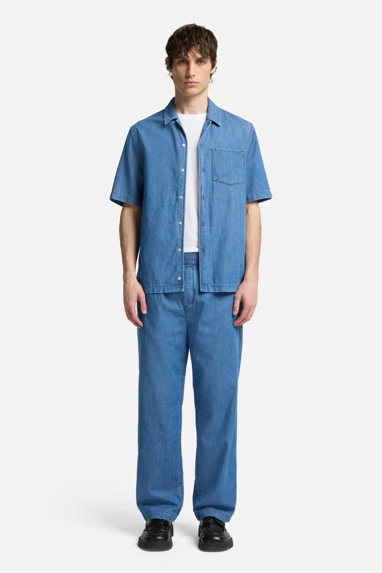 Leisure Denim Camp Shirt in Seabrook - Image 2