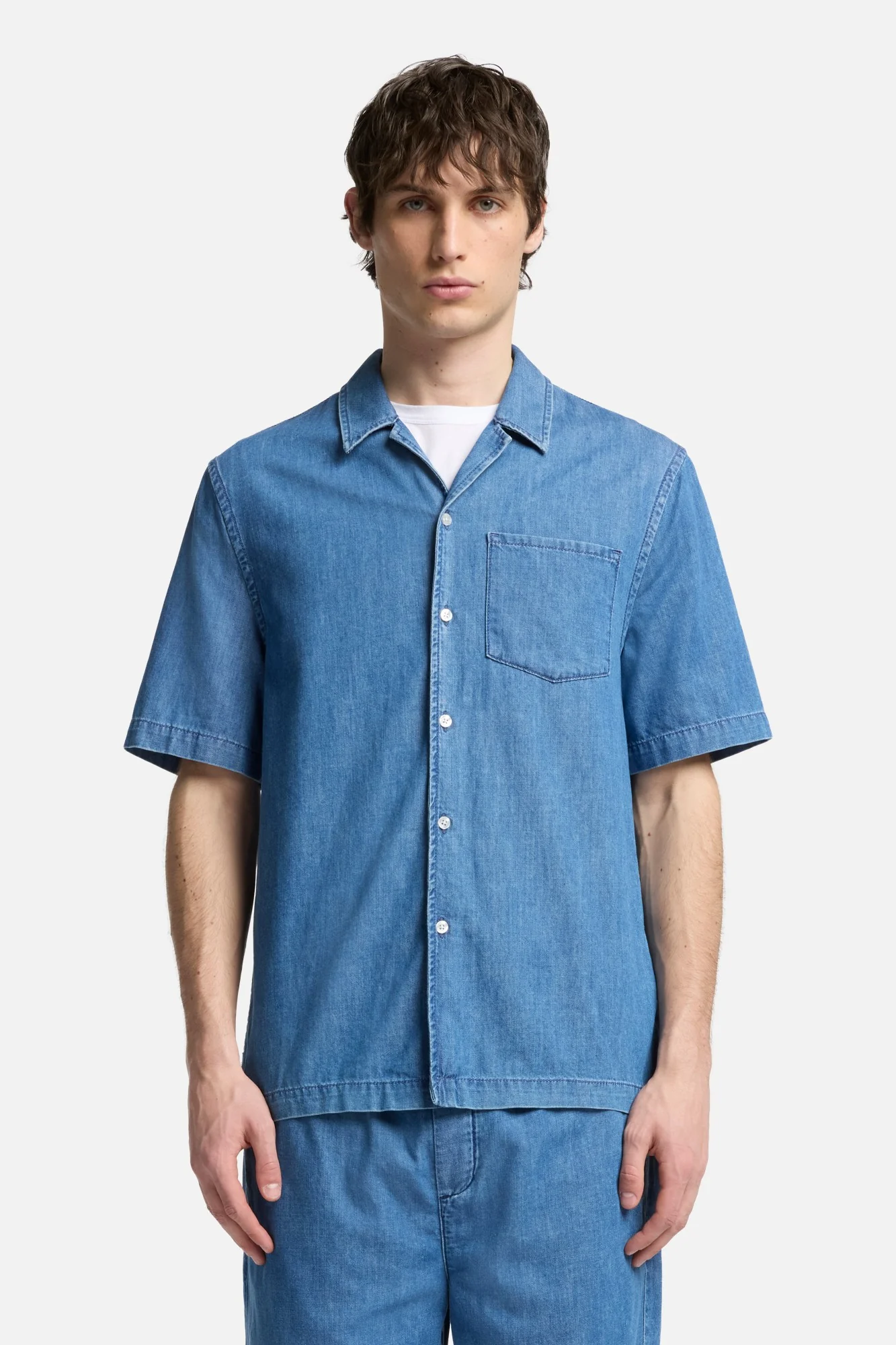 Leisure Denim Camp Shirt in Seabrook - Image 3