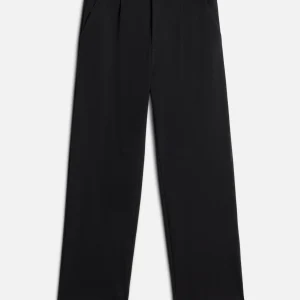 PLEATED TROUSER in Luxe Performance Knit Black