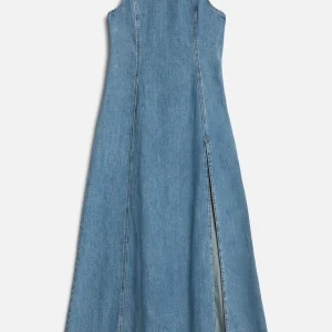 Indigo Linen Sleeveless Maxi Dress in Arizona