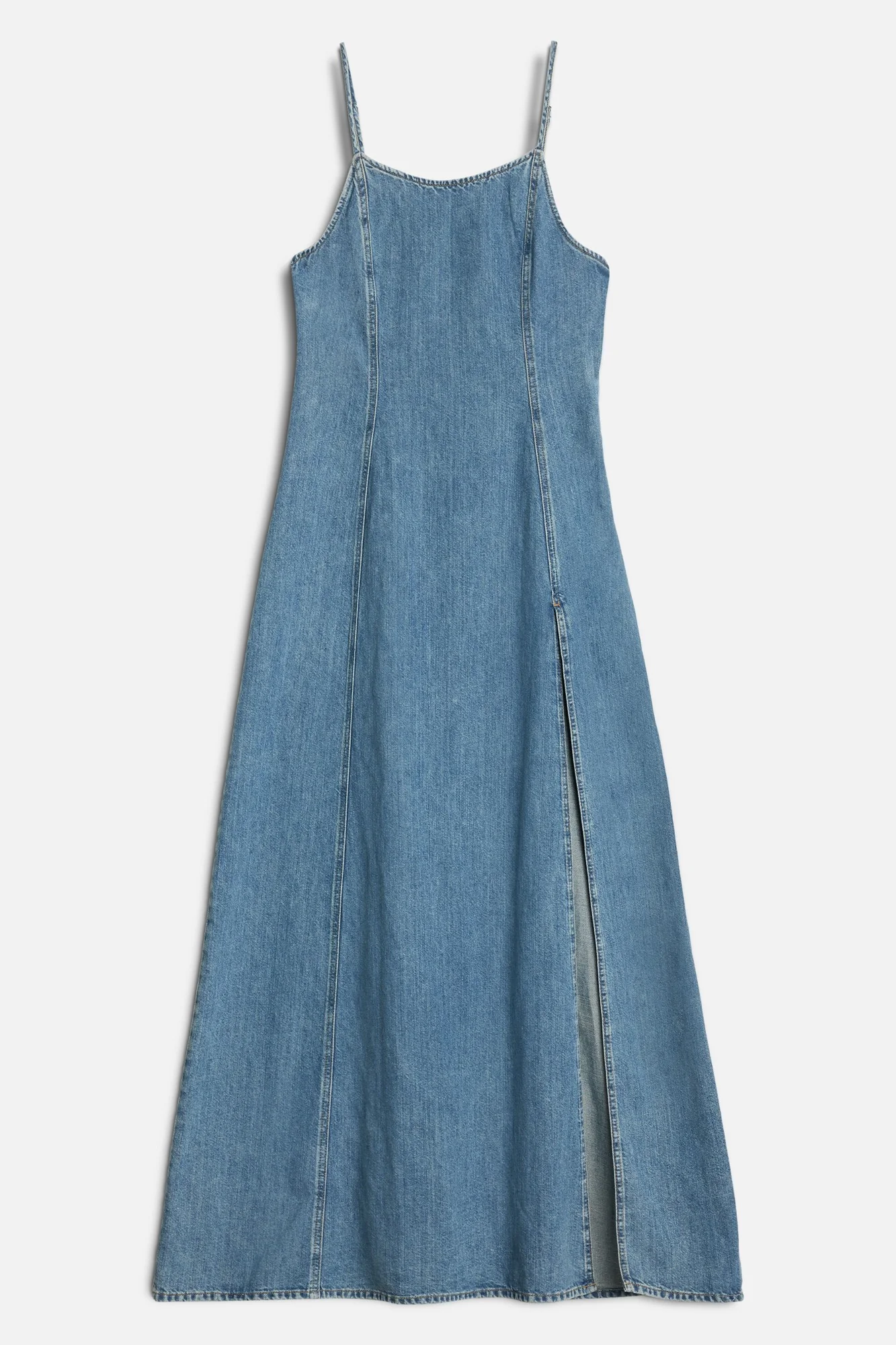 Indigo Linen Sleeveless Maxi Dress in Arizona