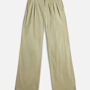 Pleated Chino in Palm