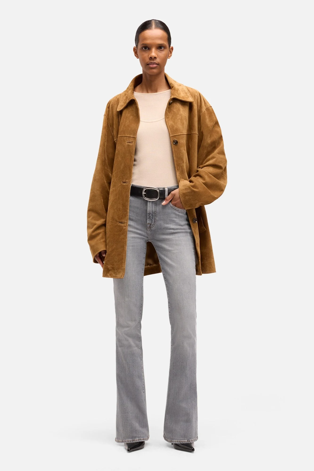 BOOTCUT in Slim Illusion Riverstone - Image 2