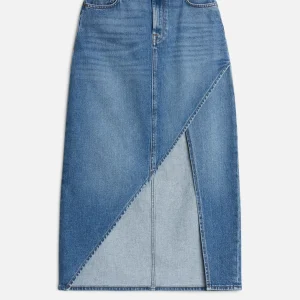 Libby Denim Slit Skirt in Weekend
