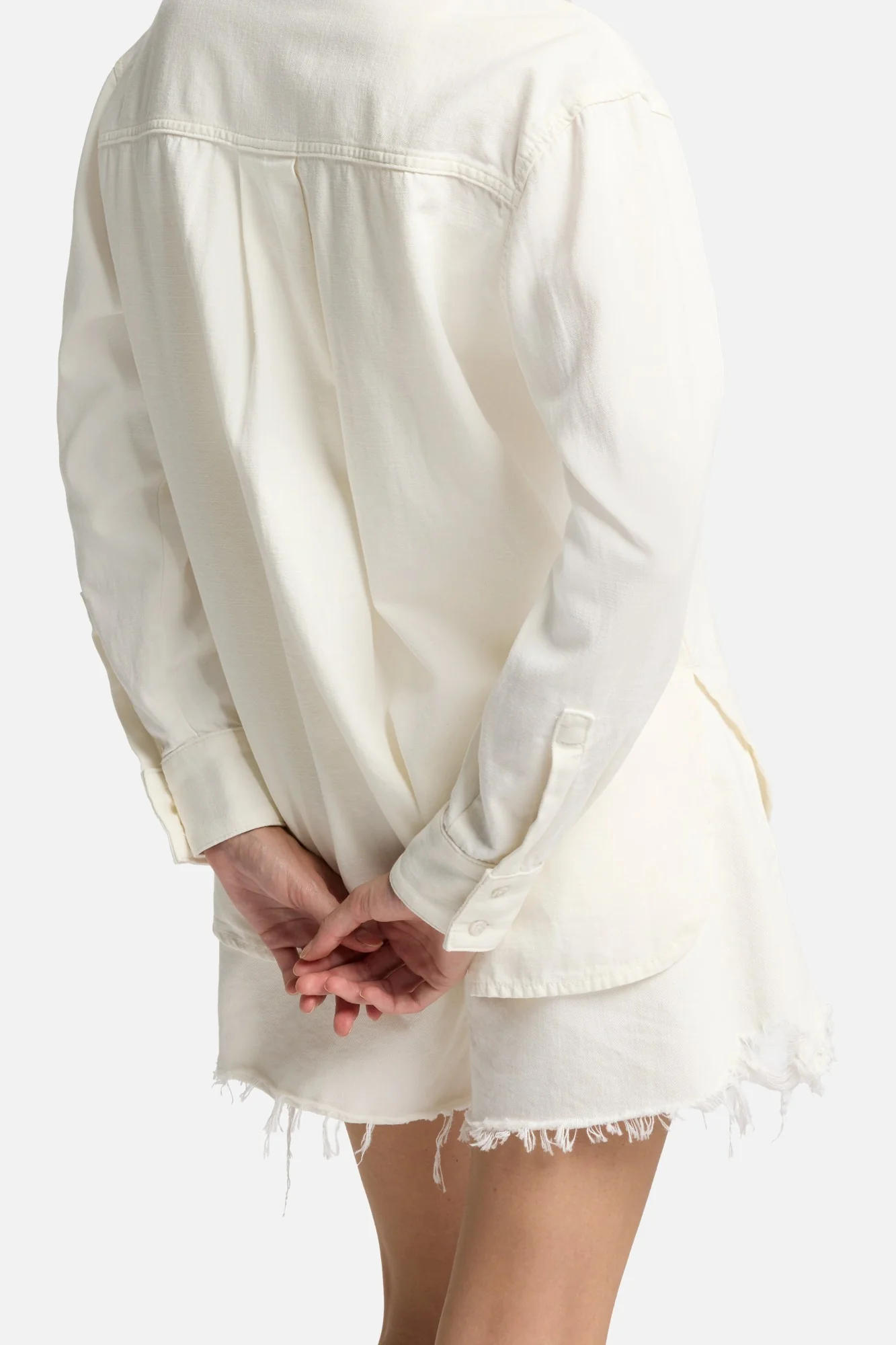 Linen Blend Easy Shirt in Ostuni - Image 4