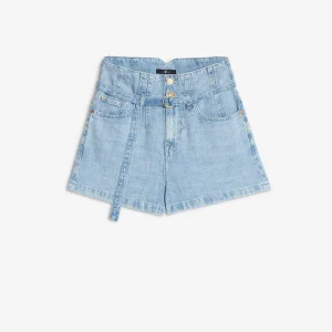 BELTED SHORT in Linen Kansas