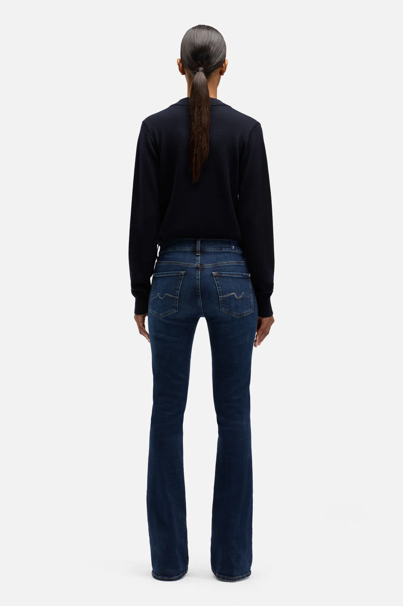 EMBELLISHED POCKET BOOTCUT in Slim Illusion Midnight Fade - Image 5