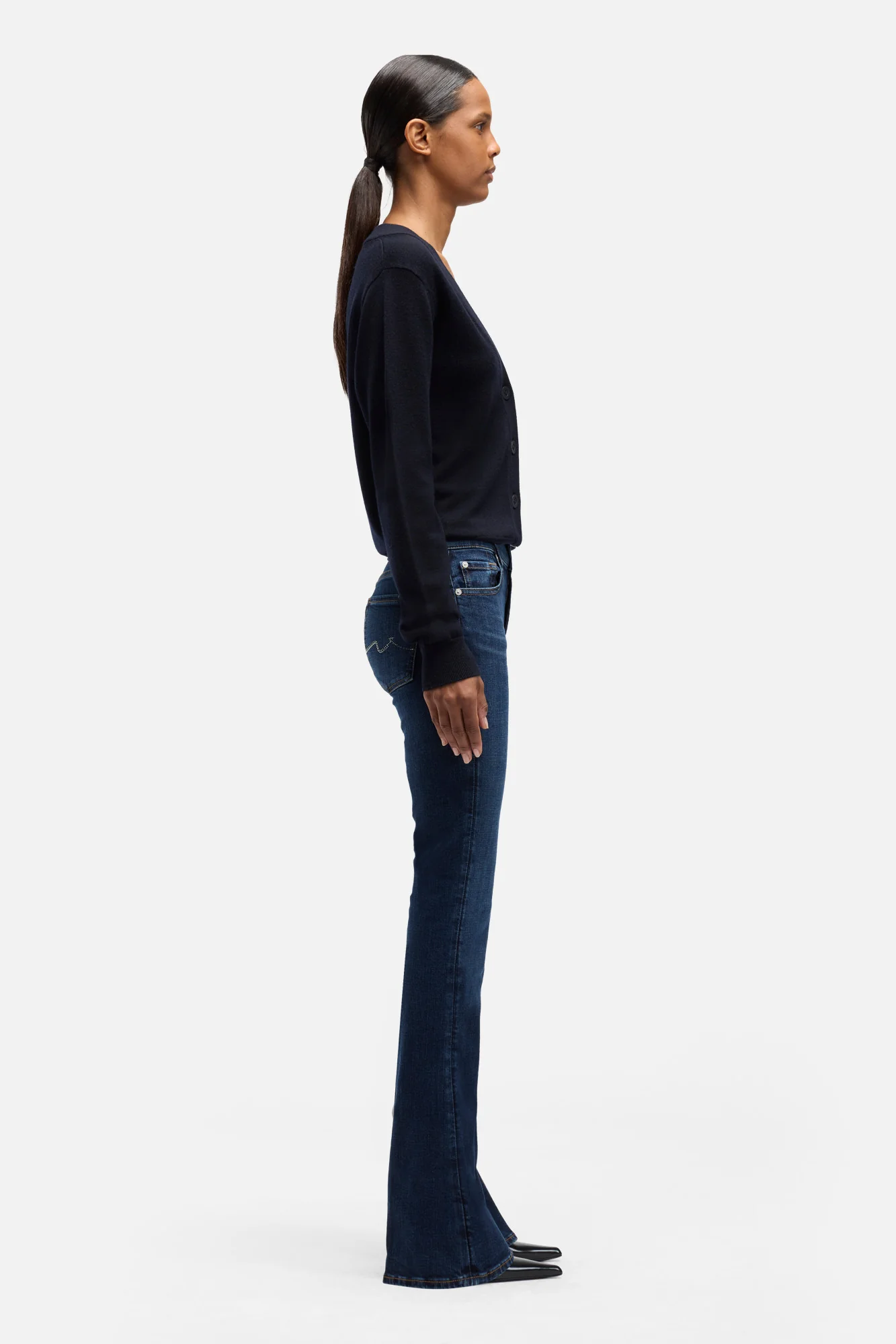 EMBELLISHED POCKET BOOTCUT in Slim Illusion Midnight Fade - Image 6