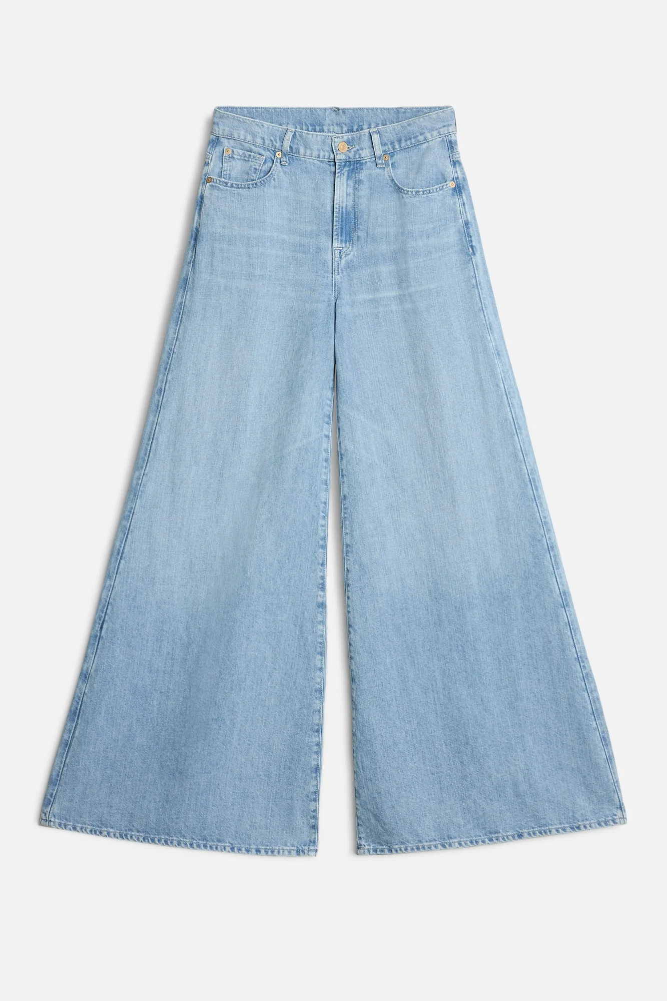 Indigo Linen Willow Palazzo Wide Leg in Kansas