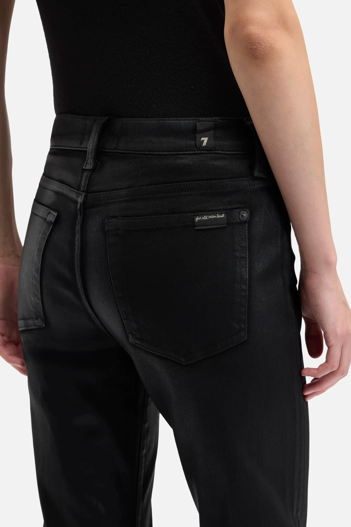 TAILORLESS DOJO in Coated Slim Illusion Black - Image 5