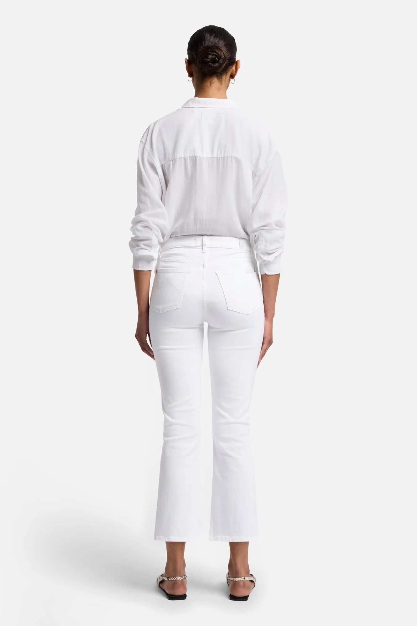 Slim Illusion High Waist Slim Kick in Luxe White - Image 4