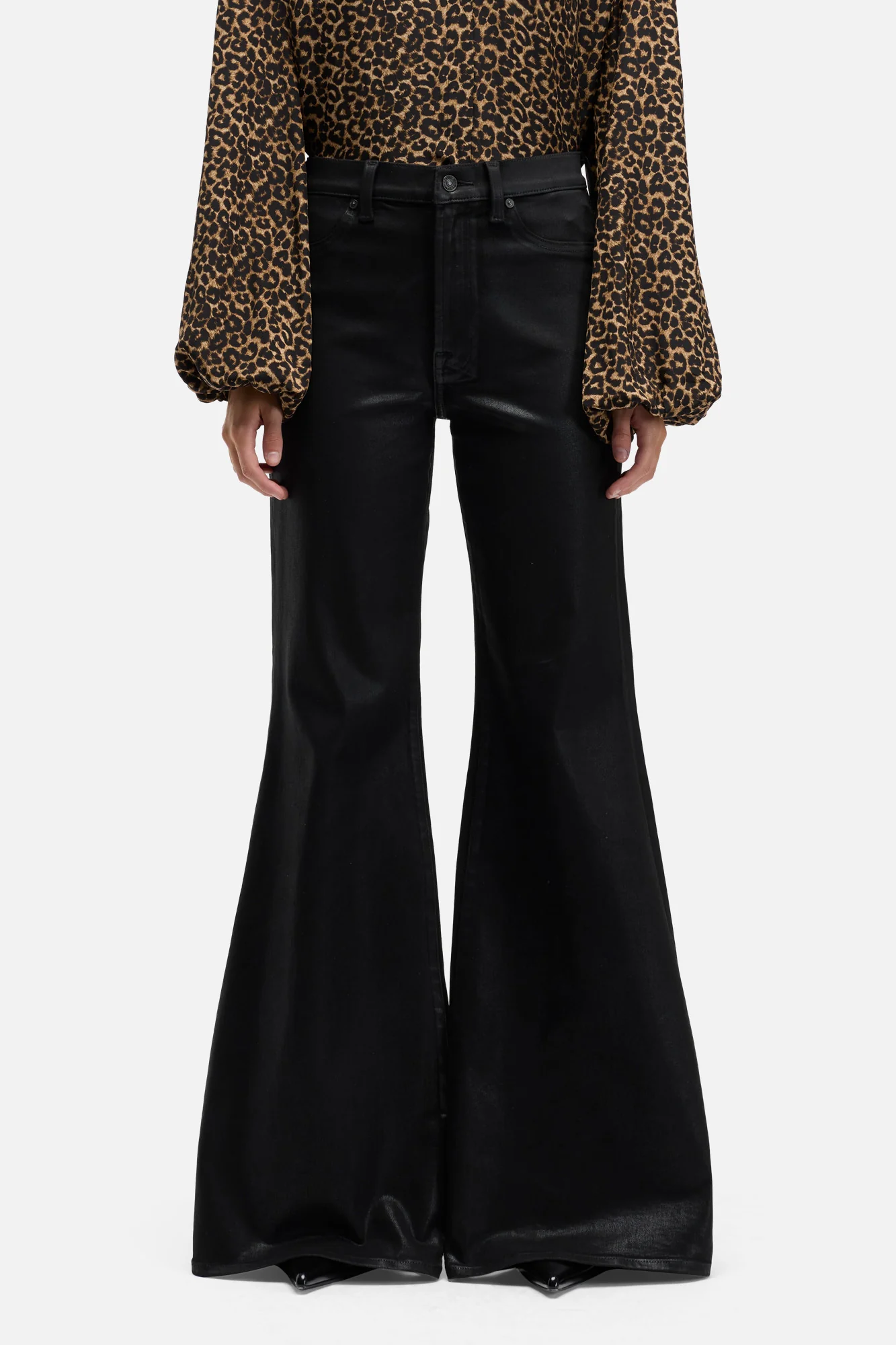 RETRO FLARE in Coated Slim Illusion Black - Image 3