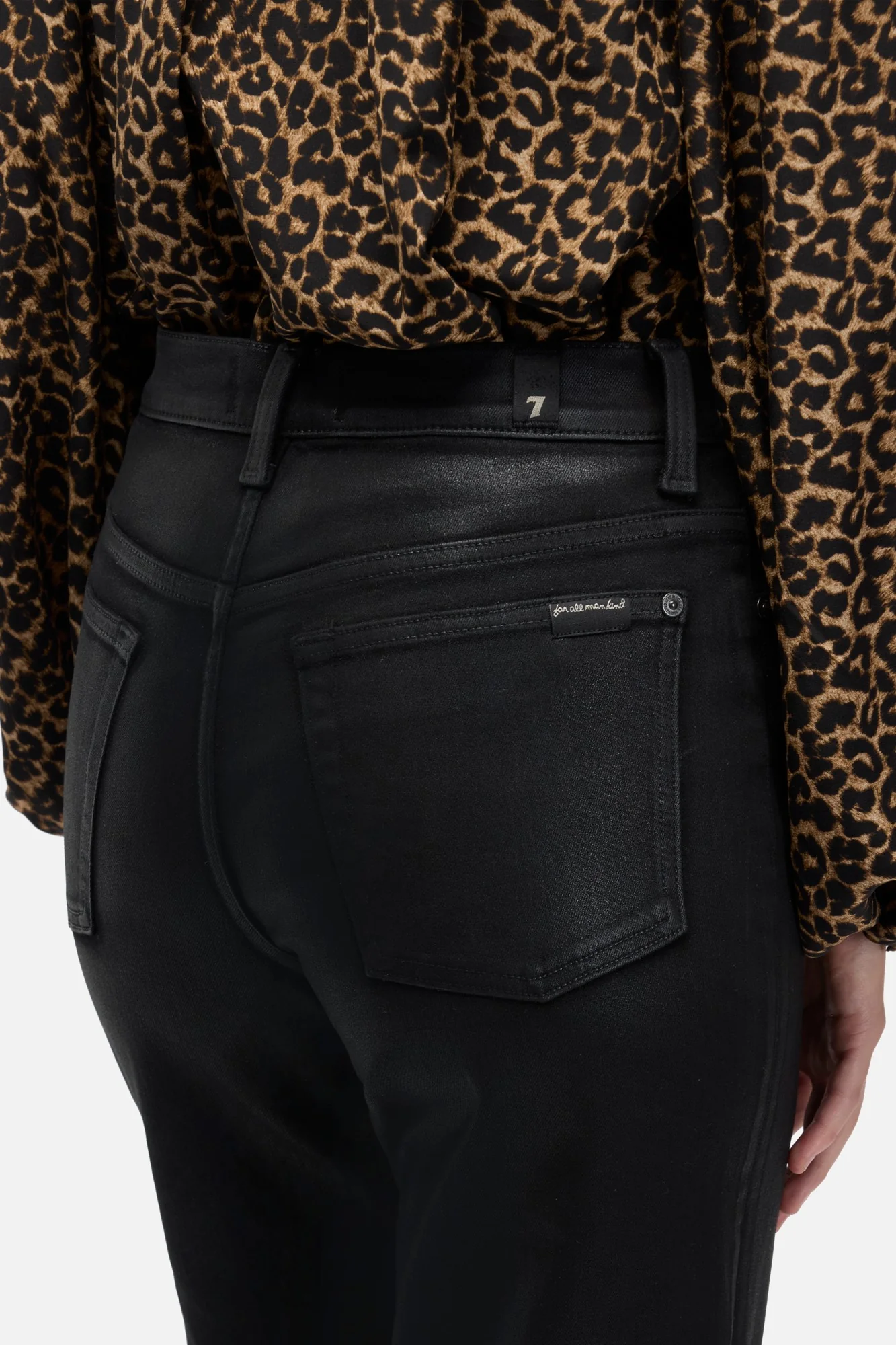 RETRO FLARE in Coated Slim Illusion Black - Image 4