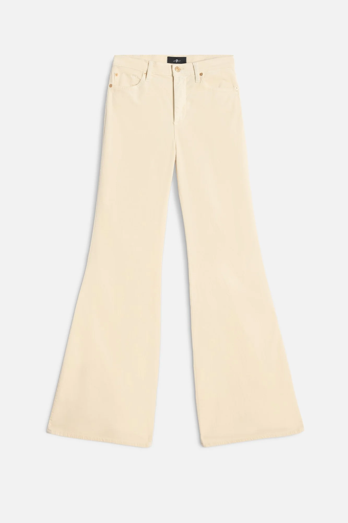 Velvet Retro Flare in Natural
