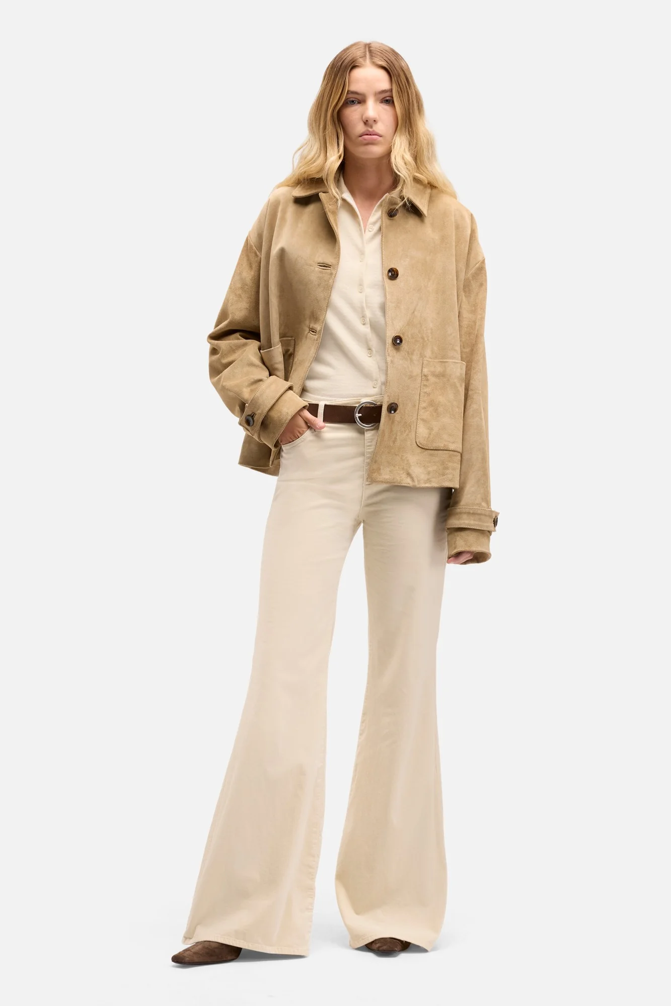 Velvet Retro Flare in Natural - Image 2