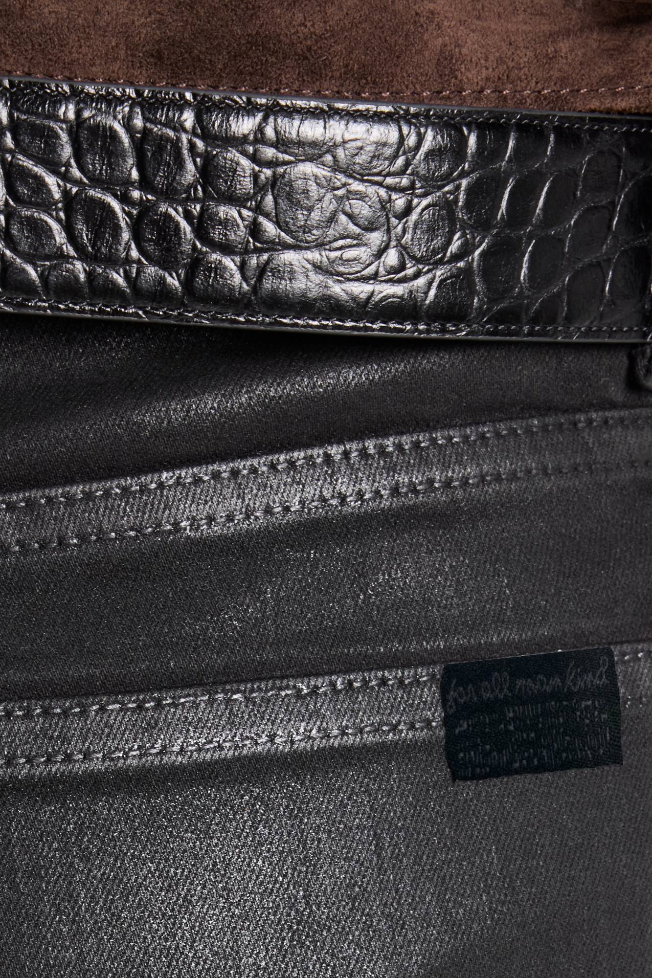 LEGGY BOOTCUT in Coated Denim Black - Image 4