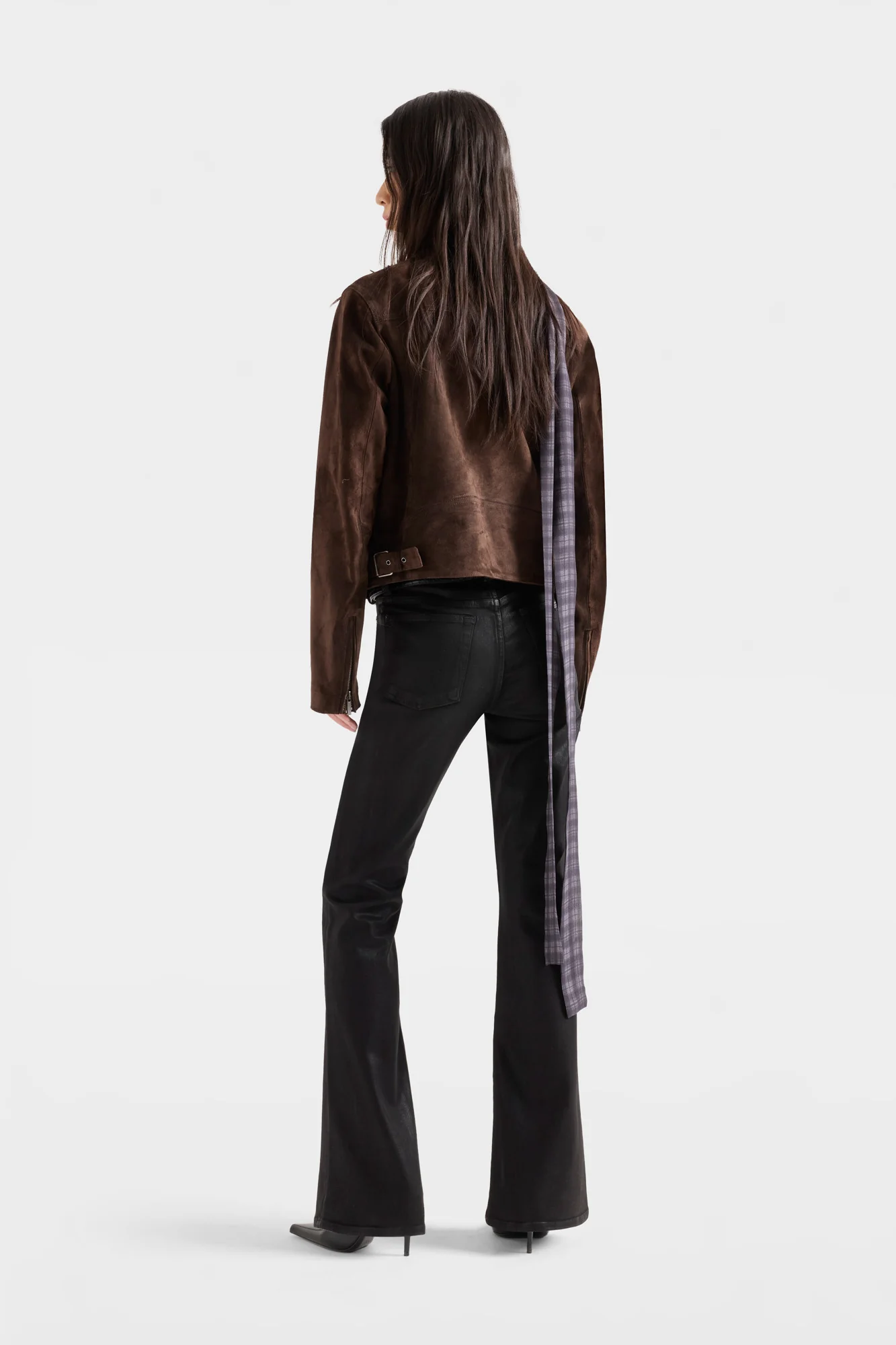 LEGGY BOOTCUT in Coated Denim Black - Image 5