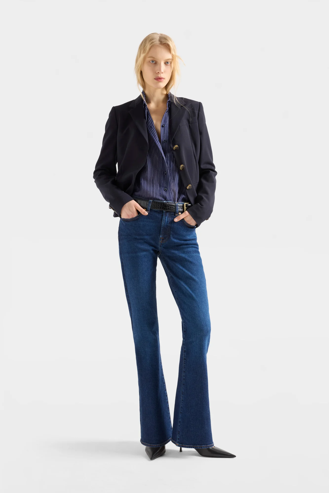 LEGGY BOOTCUT in Cashmere Denim Could Night - Image 2