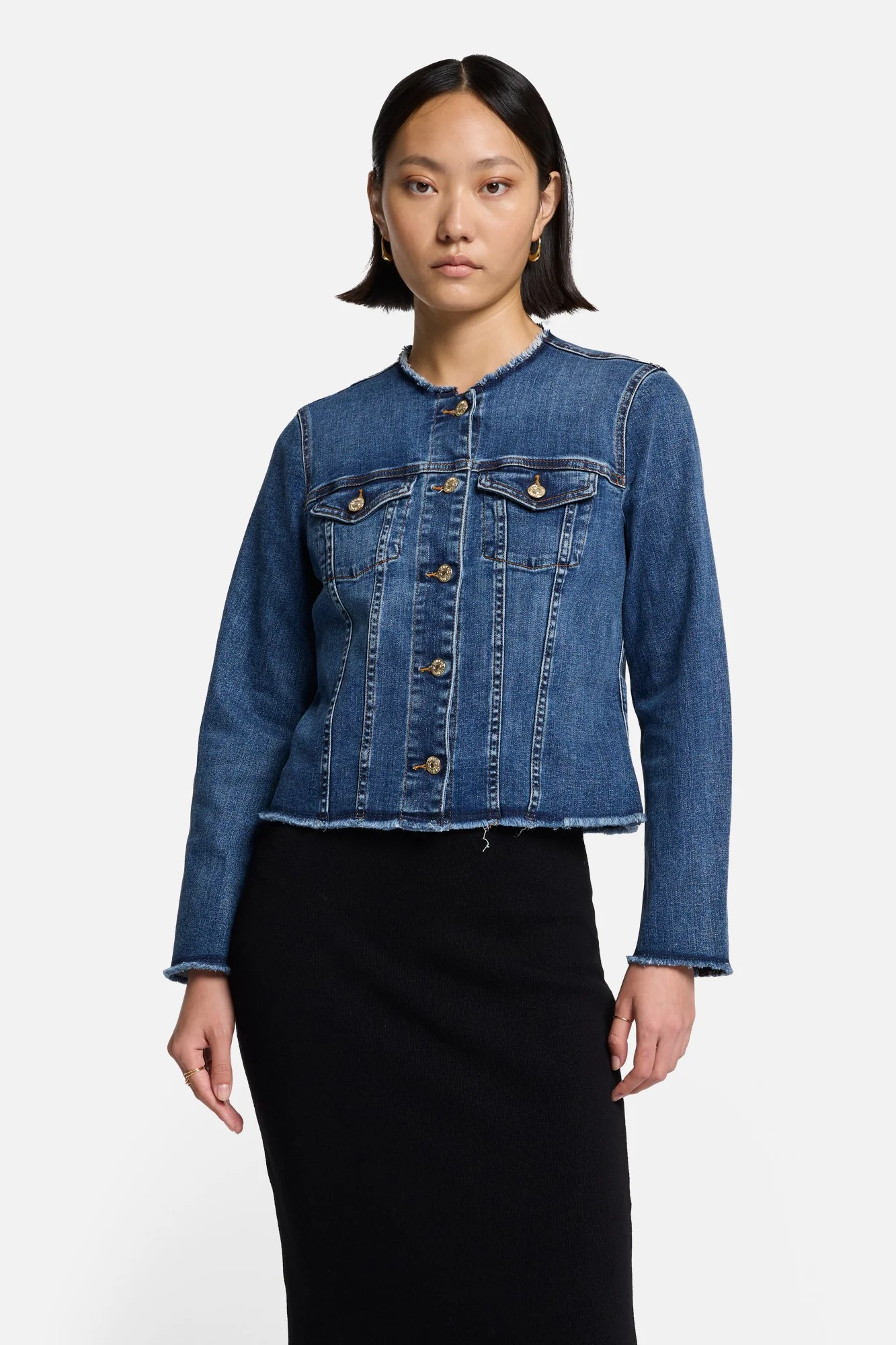 Vicky Denim Jacket in Soho Light - Image 3
