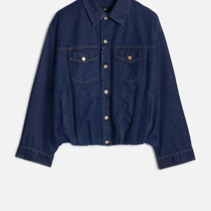 MANKIND Gathered Jacket in Indigo Soul