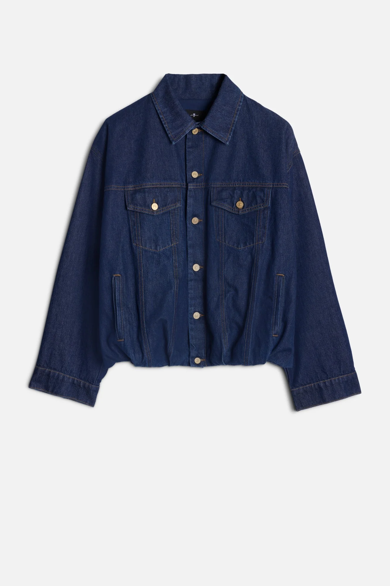 MANKIND Gathered Jacket in Indigo Soul