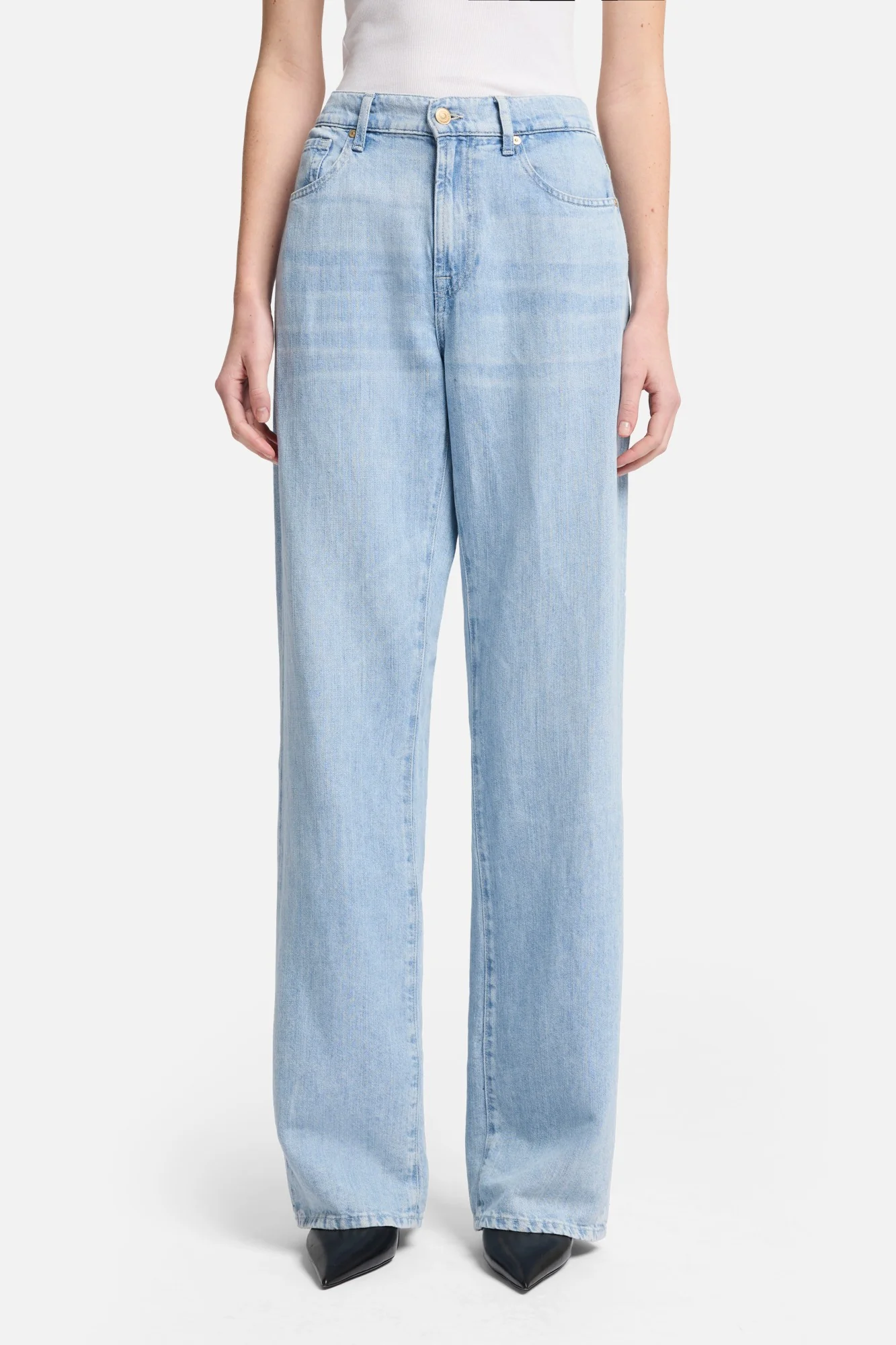 Indigo Linen Tess Trouser in Kansas - Image 3