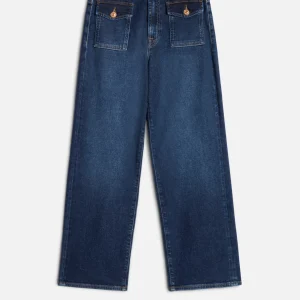 STOVEPIPE STRAIGHT ANKLE in Luxe Vintage Blue Vibe